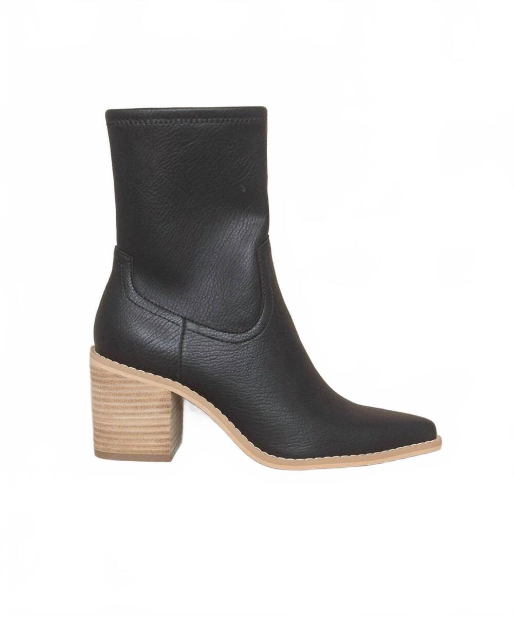 NEW OASIS SOCIETY women's vienna sleek ankle hugging bootie in black